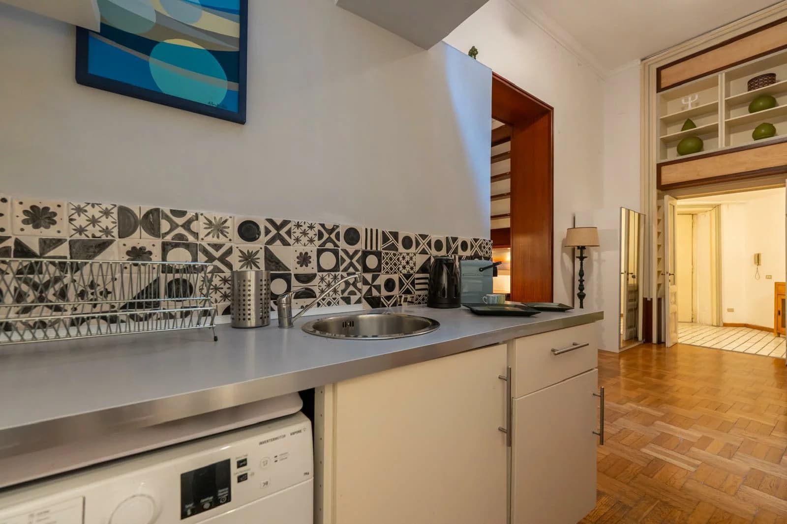 Sala da pranzo della Suite della Nonna al tramonto